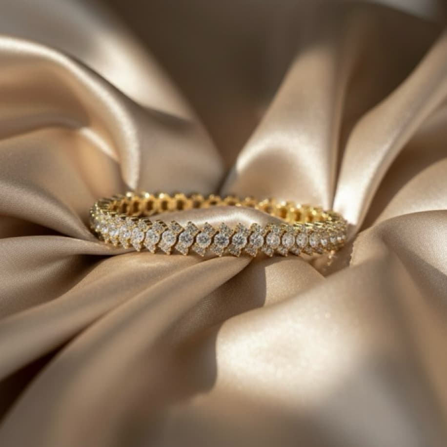 Hiléra Zircon Detaylı Luxury Bracelet